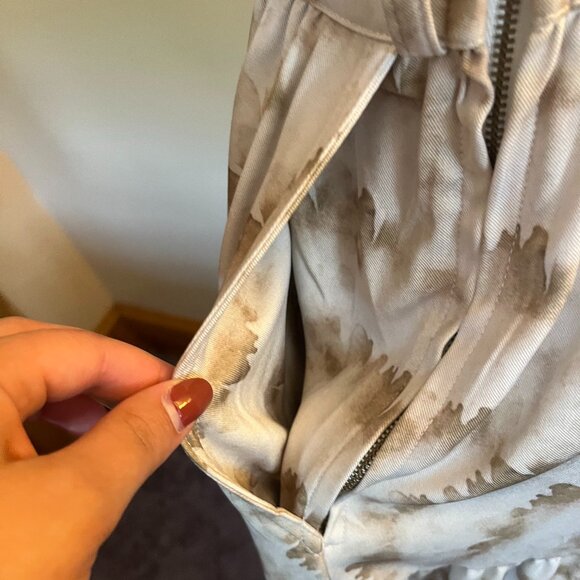 Italian Classic Long Flare and Belted Patterned Dress - Picture 5 of 10